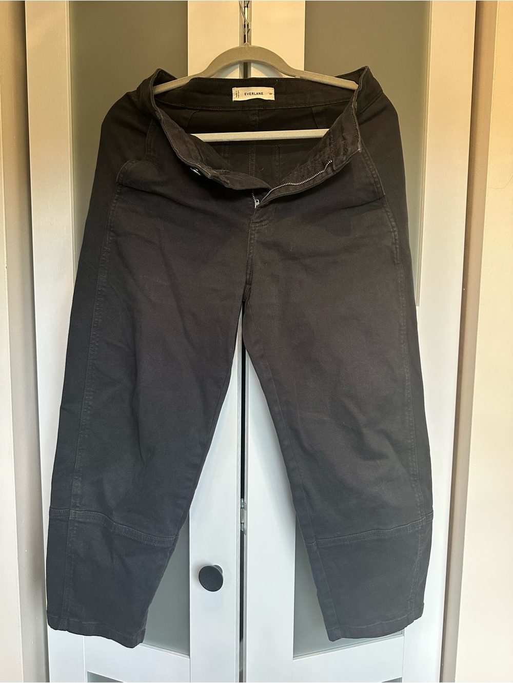 Everlane Black barrel jeans